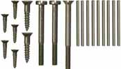 Screws & pins,
complete set for
Longrifle,
unplated steel